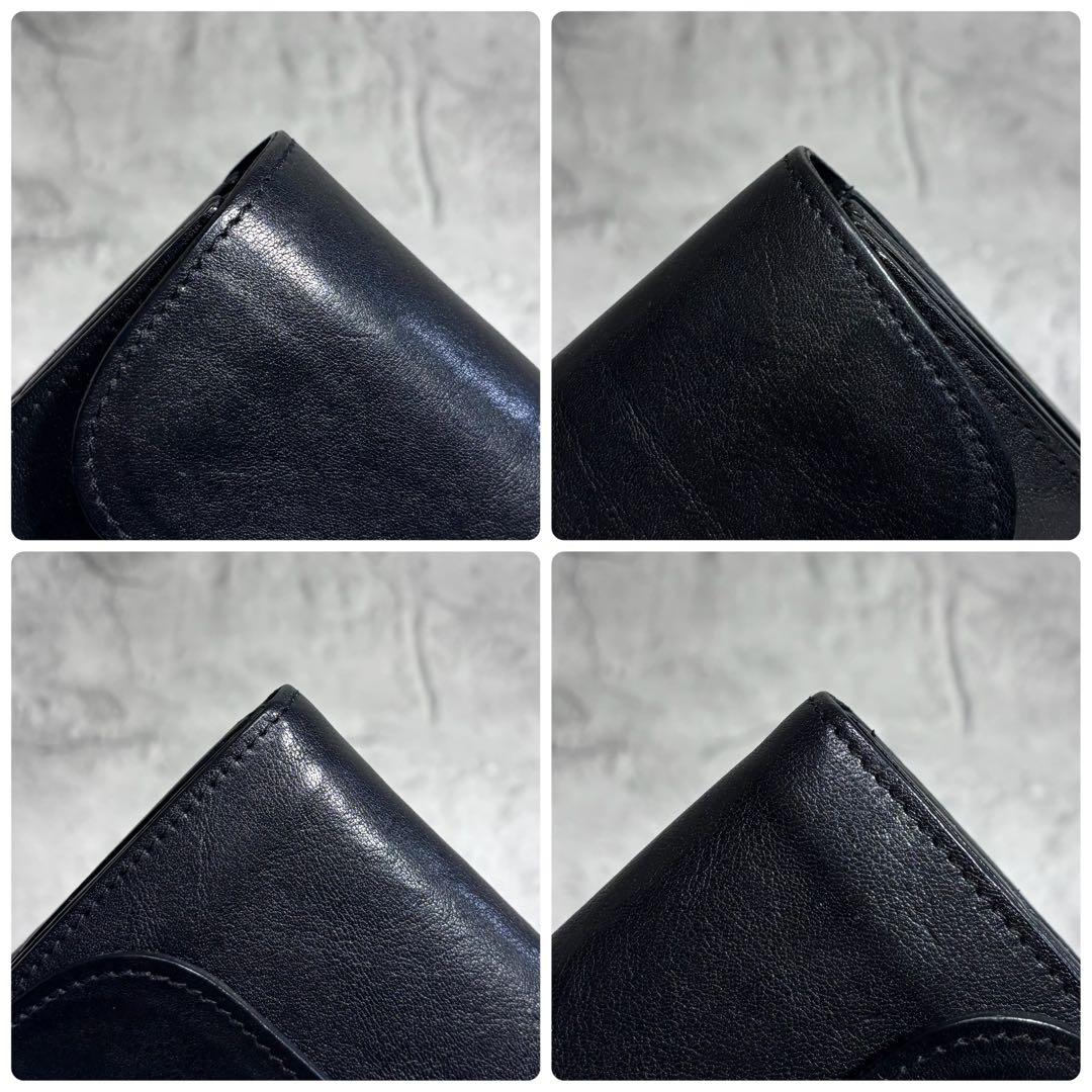 【Y's！】イルビゾンテ ILBISONTE フラップ長財布 ブラック 黒