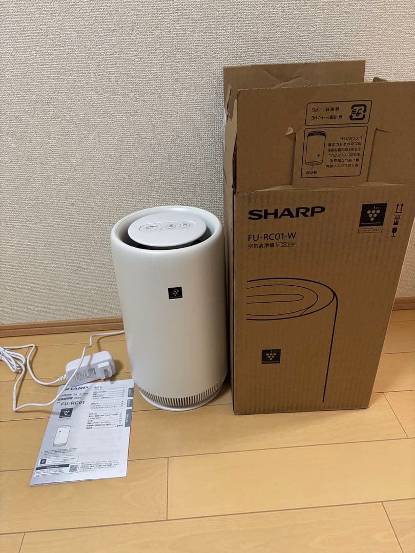 【新古品、動作確認済み】SHARP 空気清浄機 FU-RC01-W 2025年製