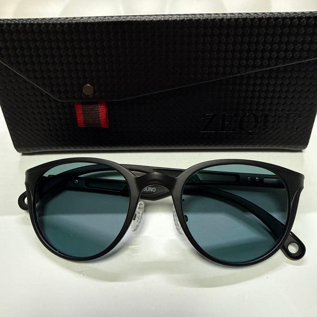 Zeque JUNO 偏光サングラス マットブラック　マスターブルー