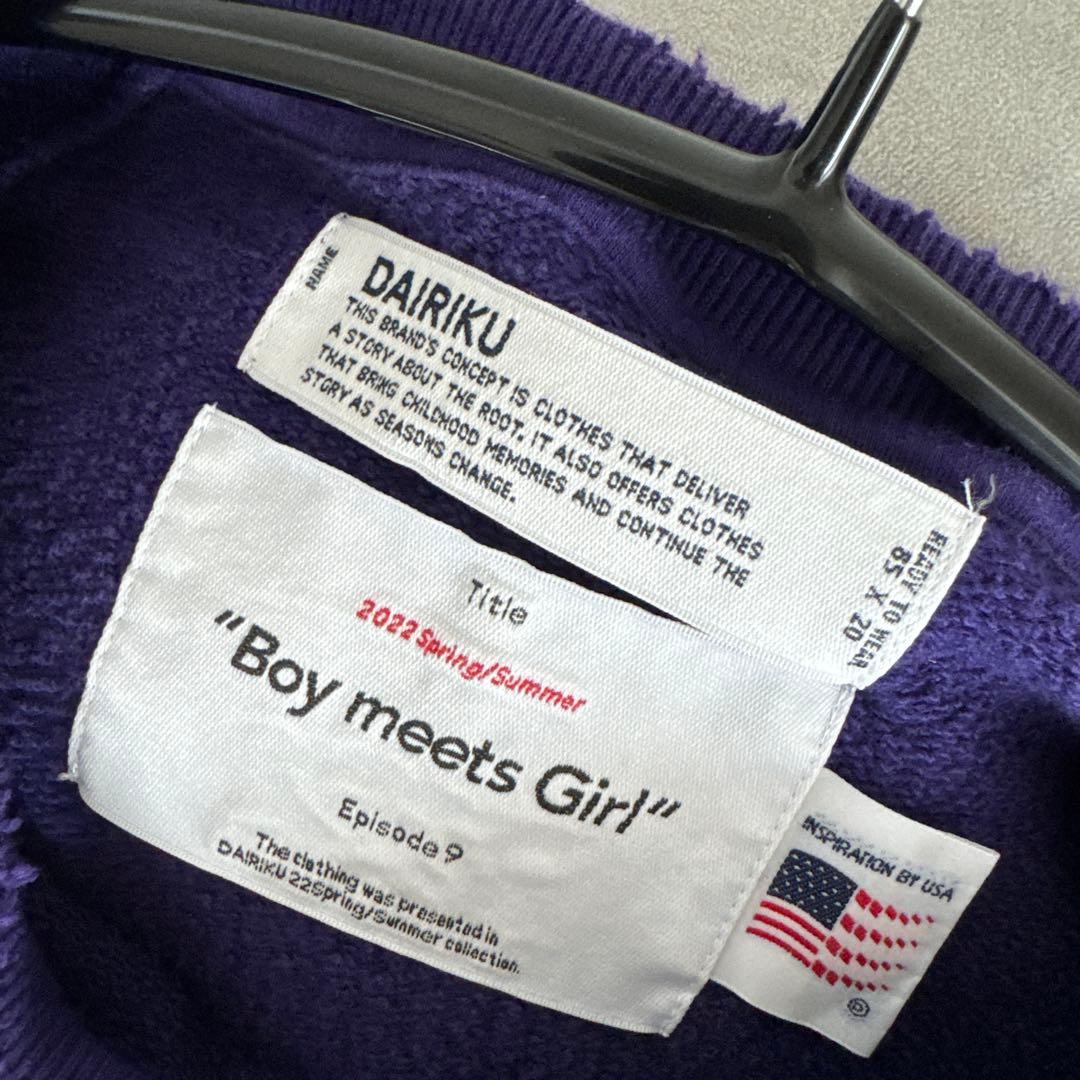 d*k様 DAIRIKU スウェット2022SS　Lサイズ