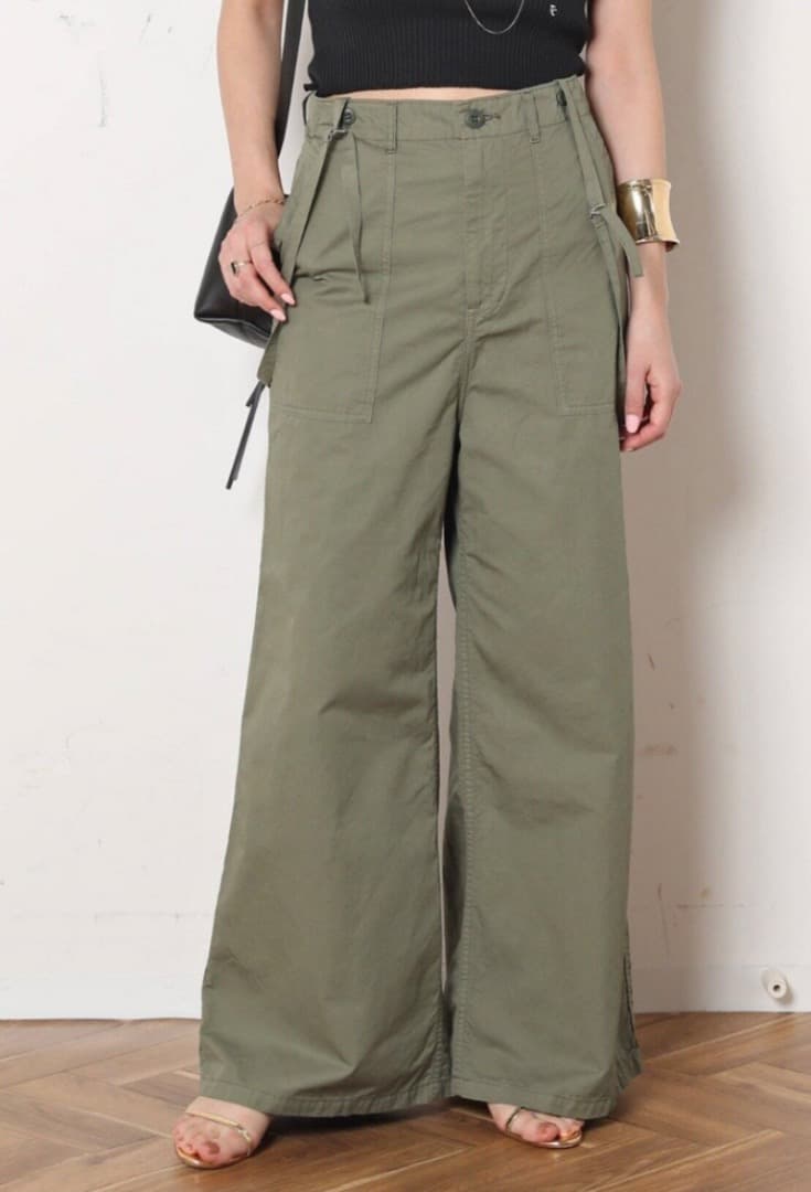 AP STUDIO Johnbull ミリタリー　サスペンダー　パンツ