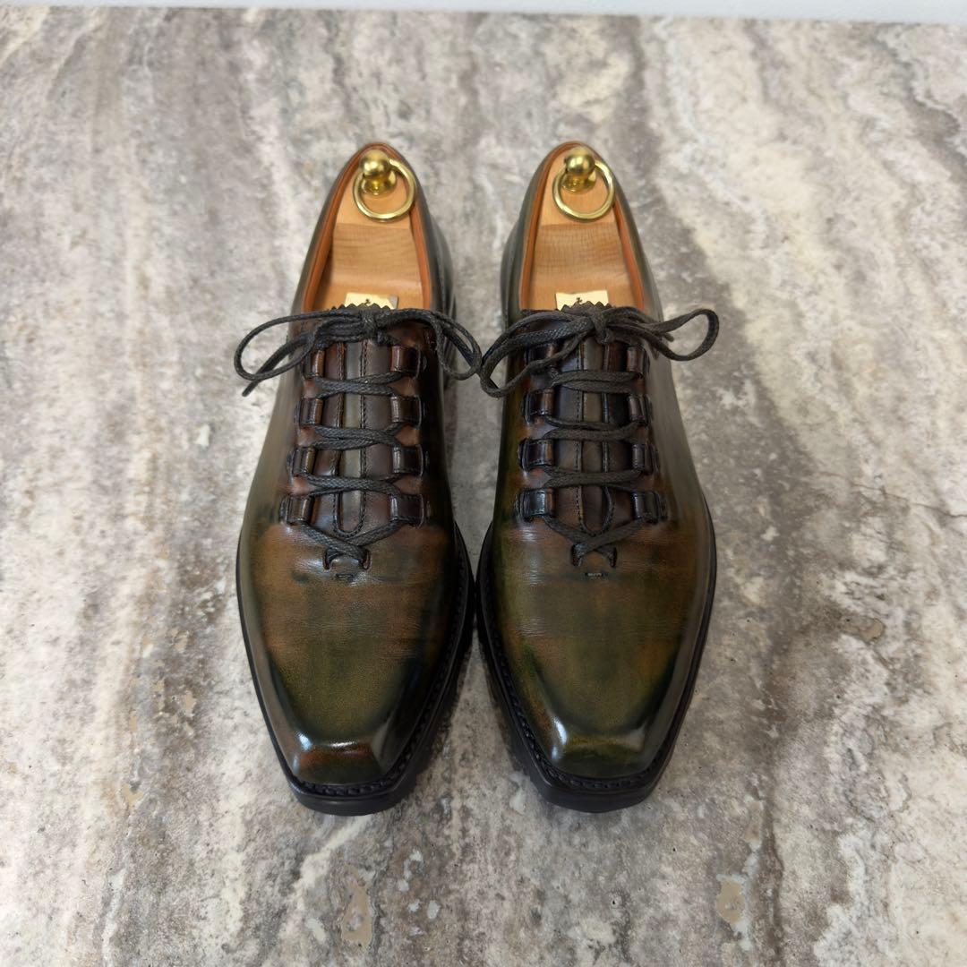 特注 定価36.6万円 ベルルッティ ニューウルティマ パティーヌレザーシューズ