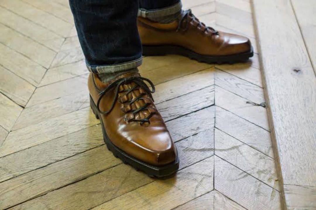 特注 定価36.6万円 ベルルッティ ニューウルティマ パティーヌレザーシューズ