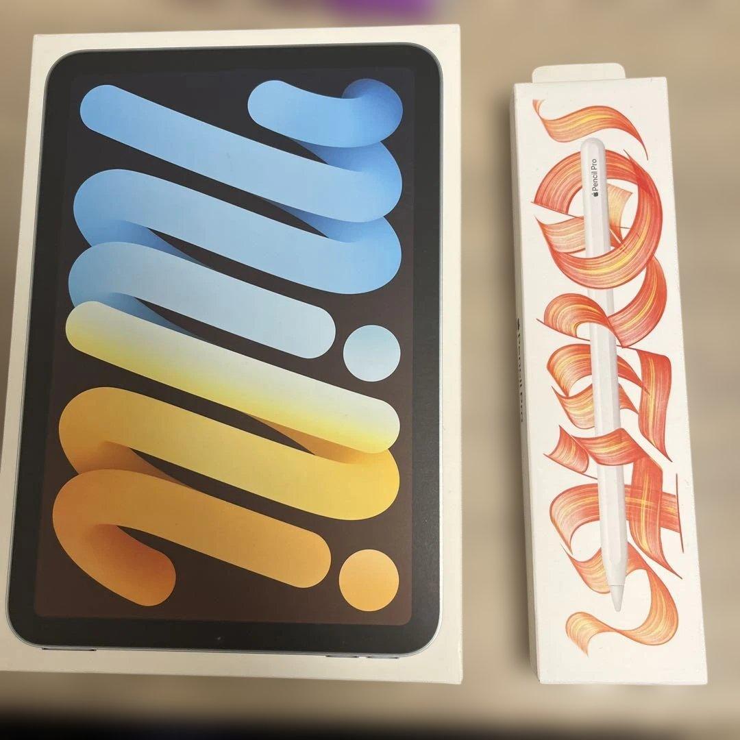 iPad mini 第7世代 128GBブルー Wi-Fi＋Pencil Pro