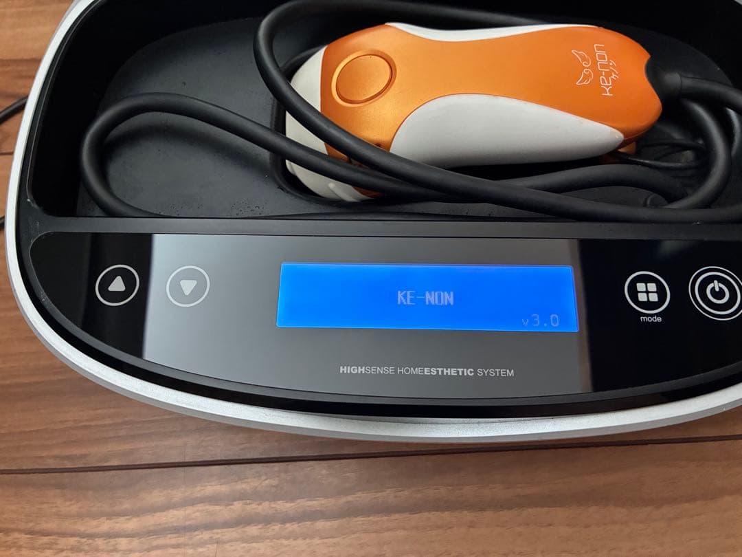 ケノン オレンジ色 脱毛器 デジタルディスプレイ付き