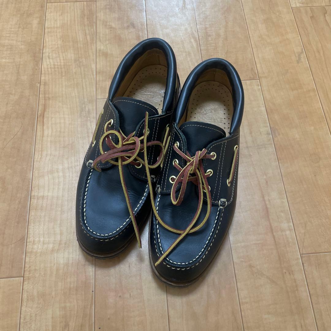 ダナー　Danner 黒レザー デッキシューズ 28cm 定価26400円