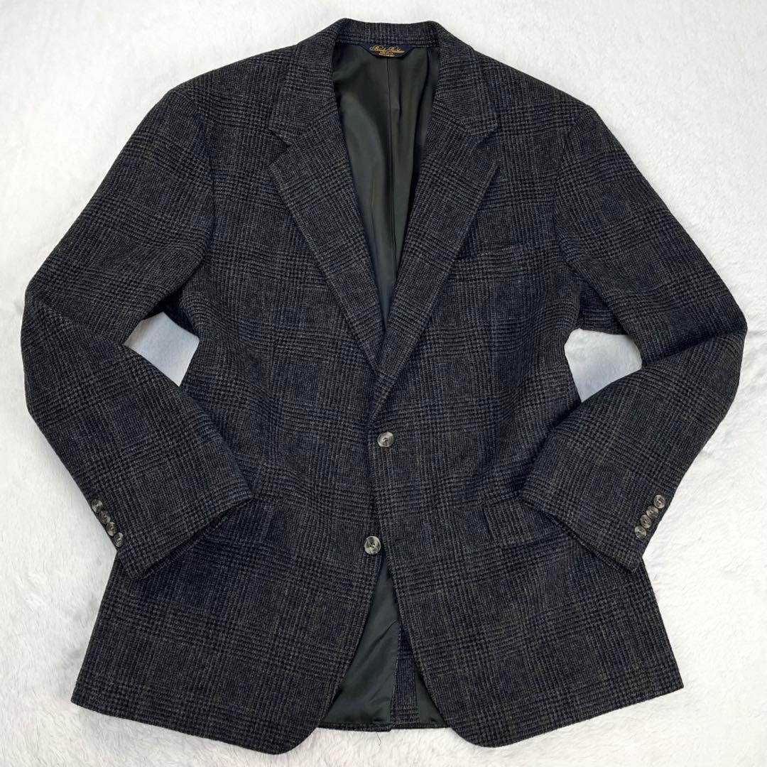 アメリカ製 キャメル100% ブルックスブラザーズ グレンチェック ブレザー