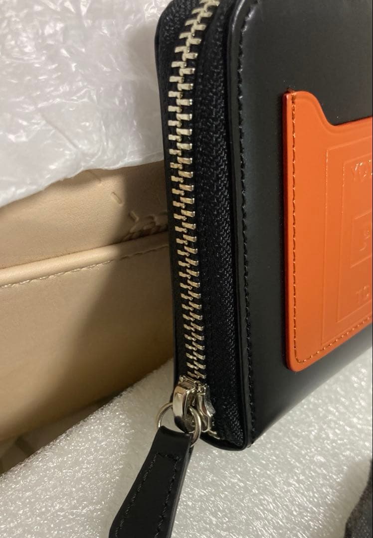 Porter ＰＳレザーウォレットチェッカーフラッグ　ブラック