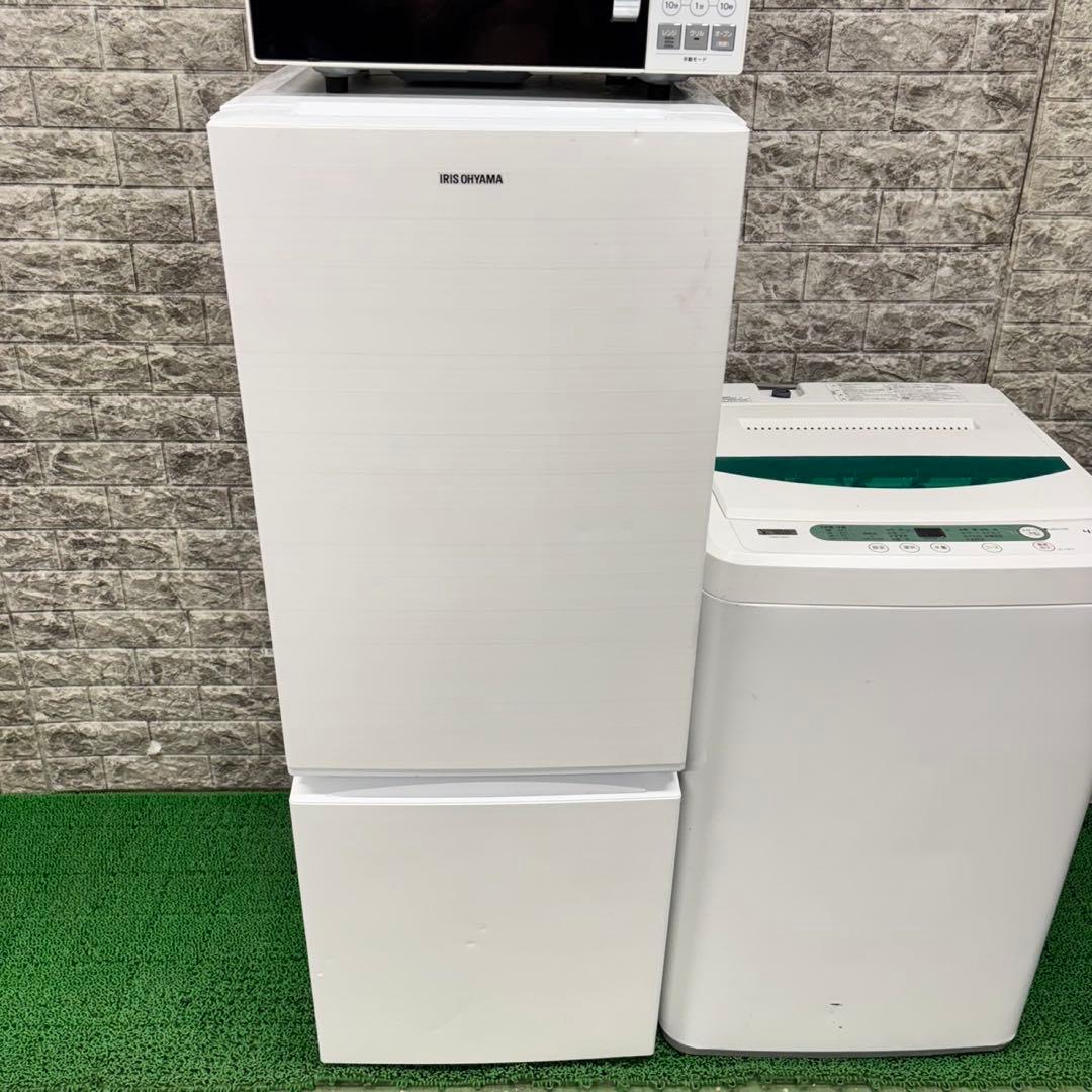 592 冷蔵庫　洗濯機　オーブンレンジ　セット　小型　一人暮らし　ホワイトカラー