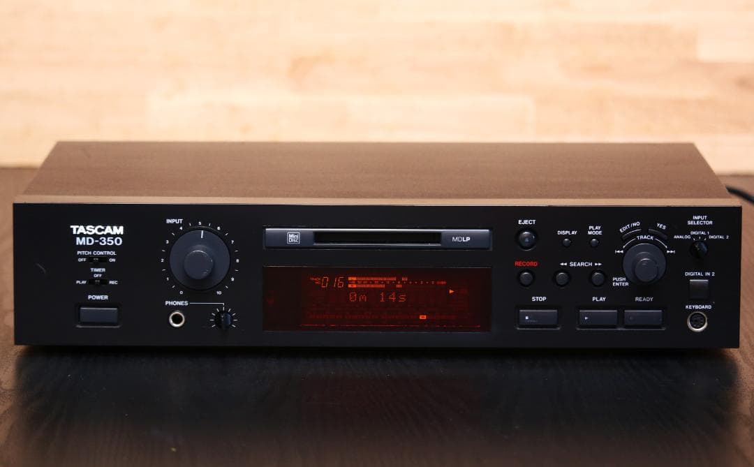 TASCAM MD-350　プロフェッショナル　MDプレーヤー/レコーダー