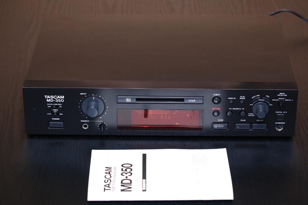 TASCAM MD-350　プロフェッショナル　MDプレーヤー/レコーダー