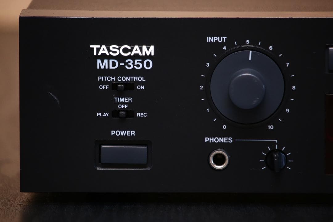 TASCAM MD-350　プロフェッショナル　MDプレーヤー/レコーダー