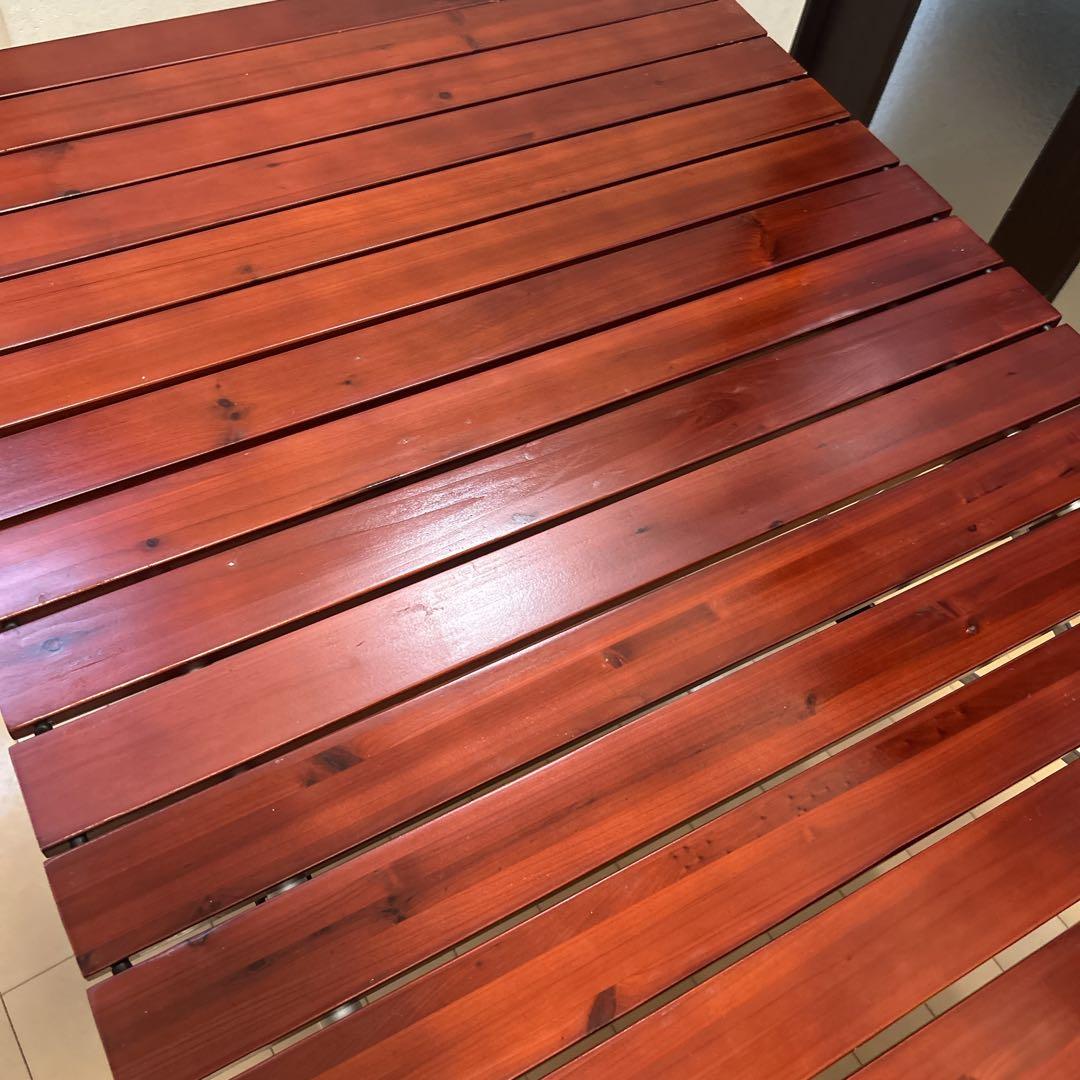 Coleman ウッドロール 2ステージ テーブル 折りたたみコンパクト