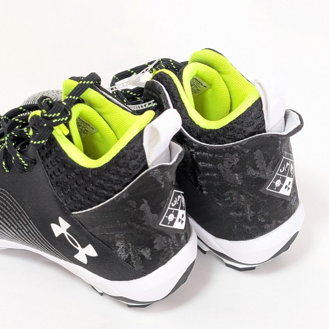 アンダーアーマー アメフトスパイク ブラック HAMMER 2 MC 27㎝