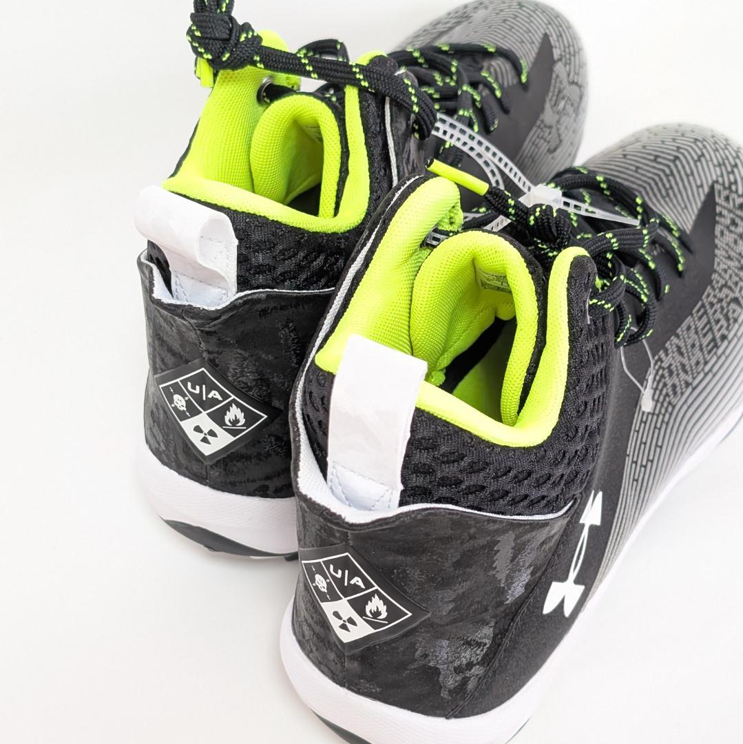 アンダーアーマー アメフトスパイク ブラック HAMMER 2 MC 27㎝