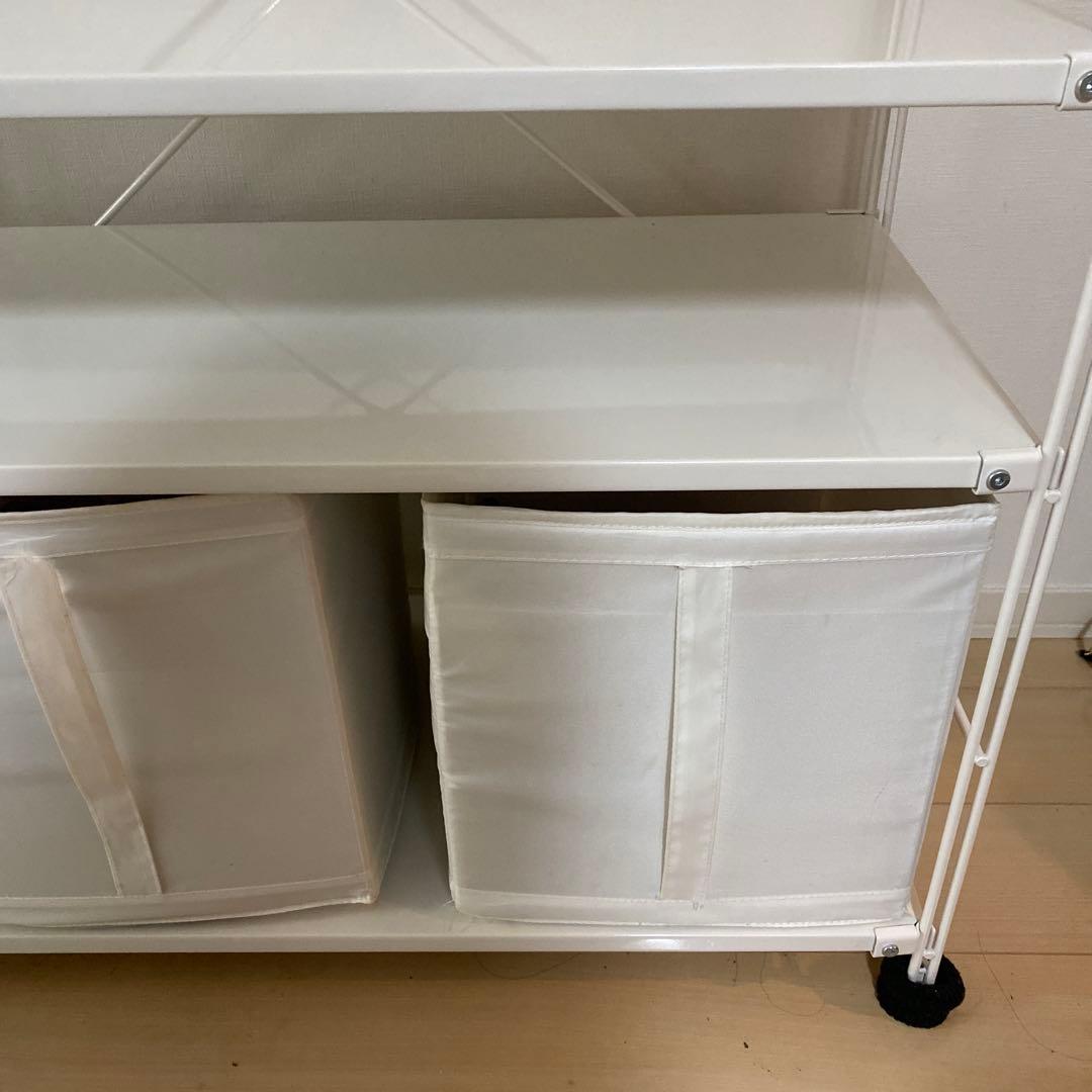 【無印良品】スチールユニットシェルフ　ワードローブセット　ライトグレー