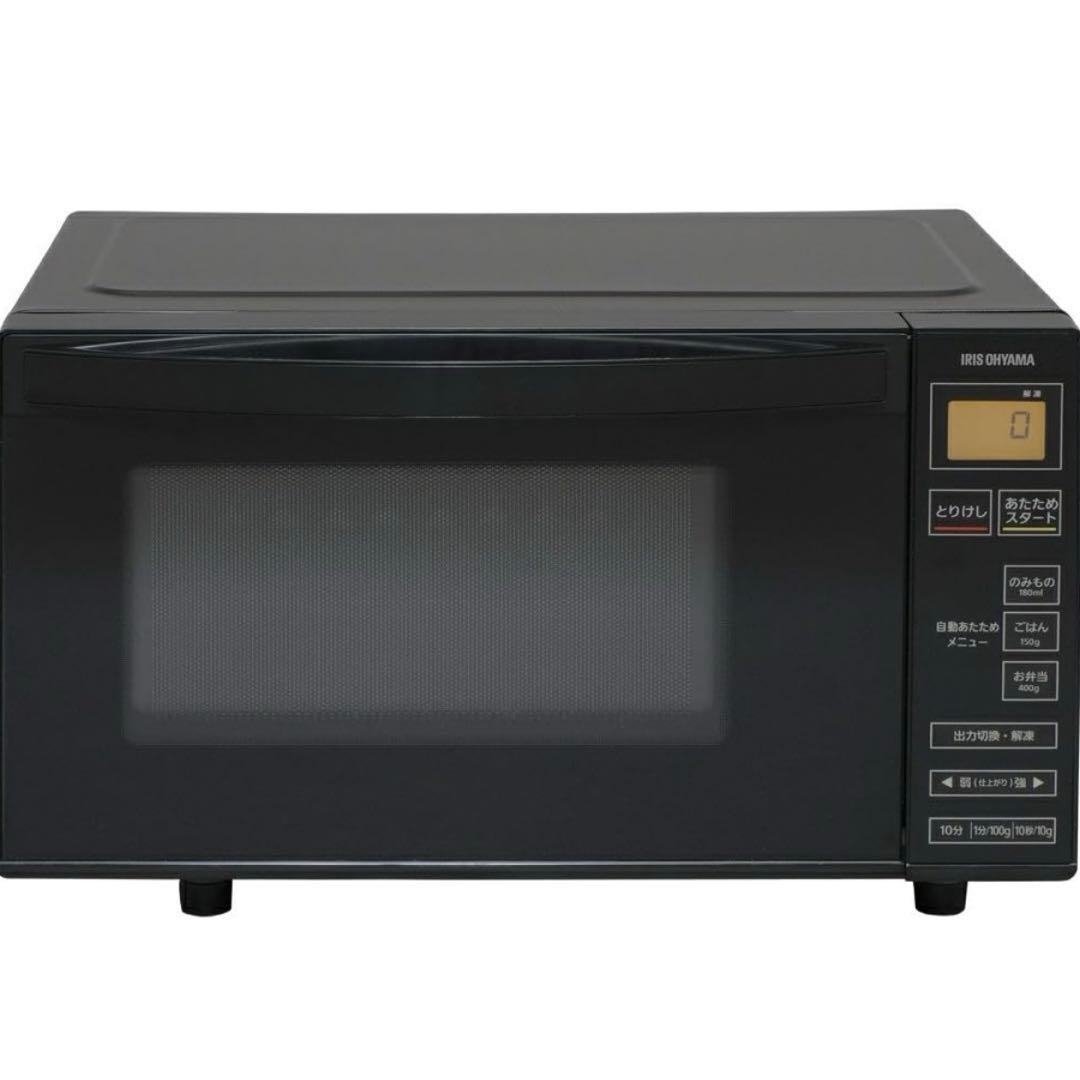【美品】電子レンジ ブラック 縦開き IMB-FV1081 2022年製