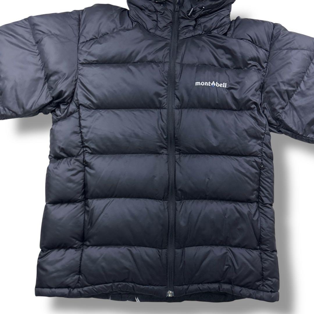 定番カラー モンベル アルパインダウン ジャケット フード 軽量 S アウトドア