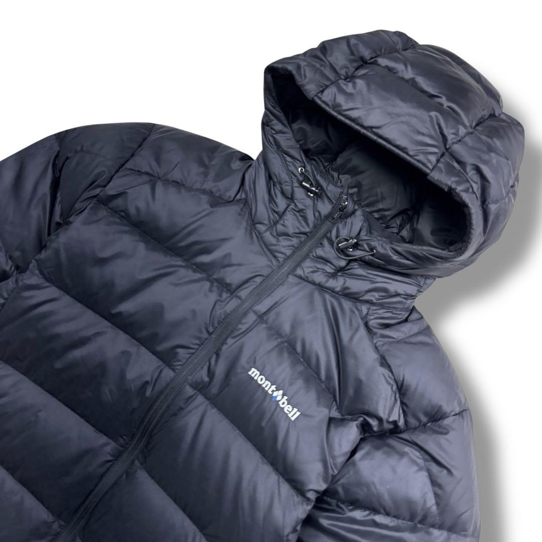 定番カラー モンベル アルパインダウン ジャケット フード 軽量 S アウトドア