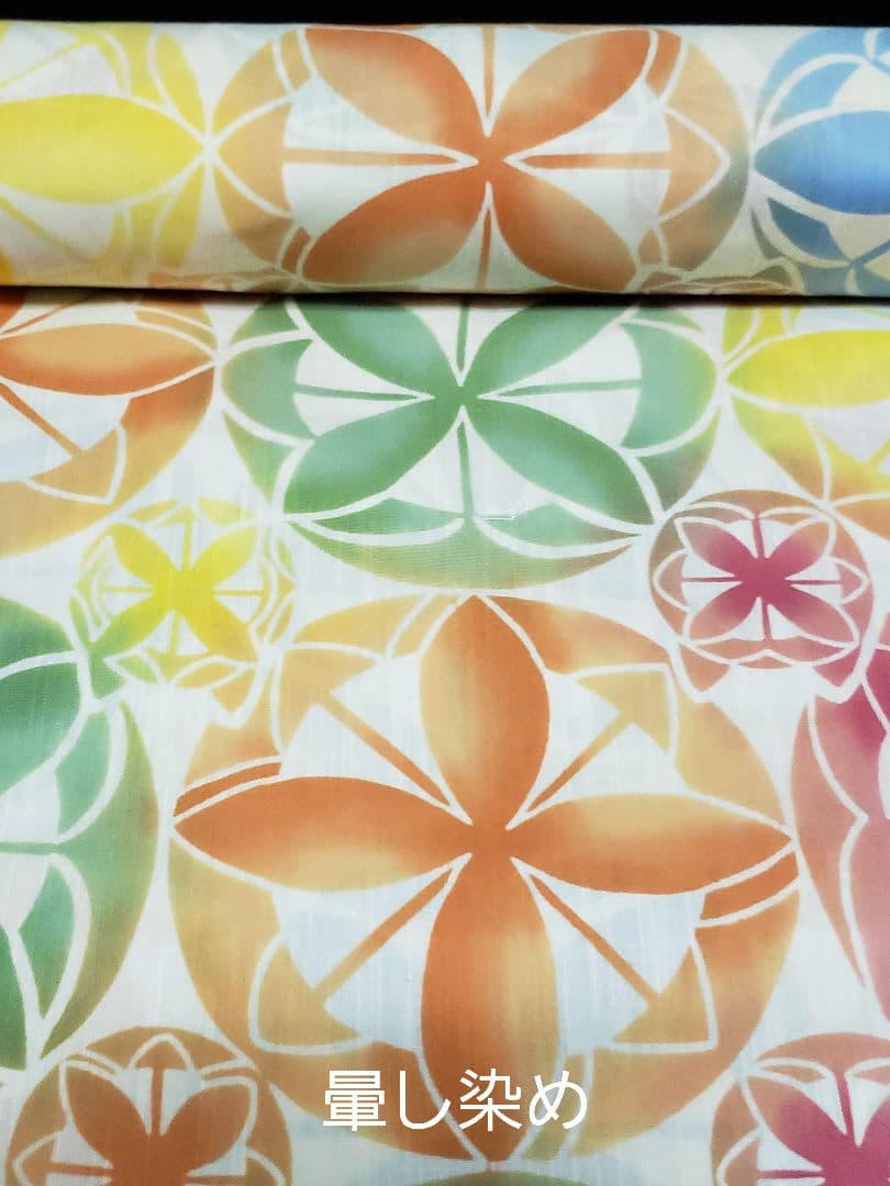 ご依頼様❤️新品■TSUMORI CHISATO．涼しげ七宝風暈し模様，浴衣反物