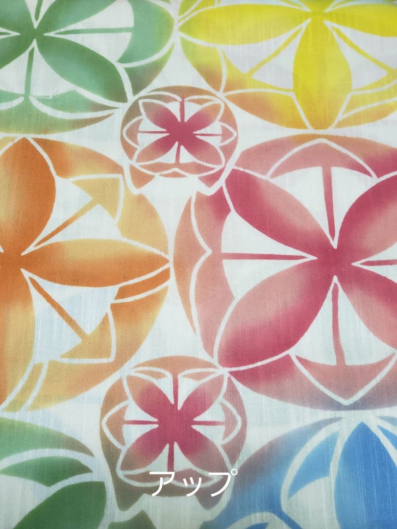 ご依頼様❤️新品■TSUMORI CHISATO．涼しげ七宝風暈し模様，浴衣反物