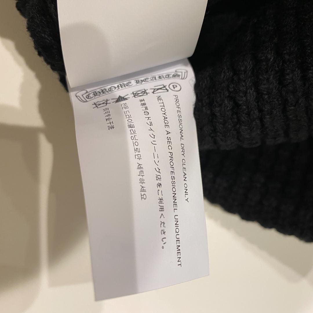 新品未使用 CHROME HEARTS クロムハーツ ビーニー ブラック
