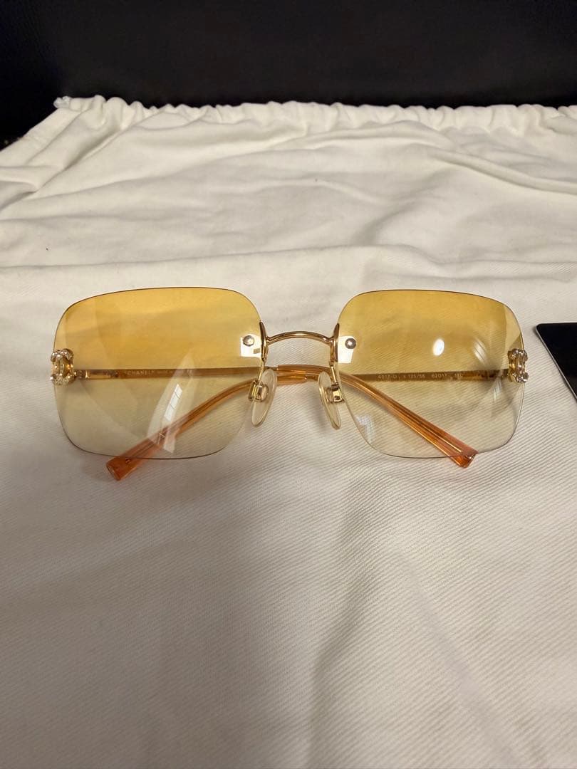 良品♡CHANEL サングラス ココマークブラウンレンズ