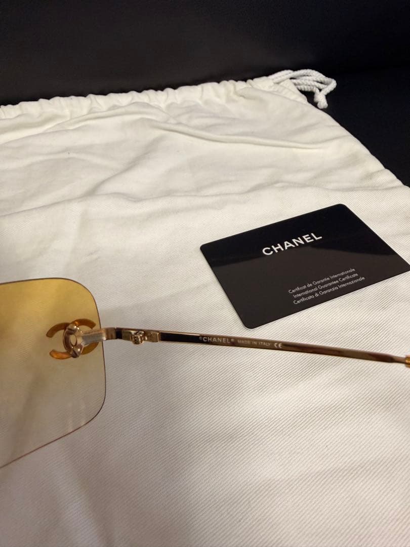 良品♡CHANEL サングラス ココマークブラウンレンズ