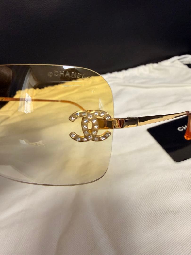 良品♡CHANEL サングラス ココマークブラウンレンズ
