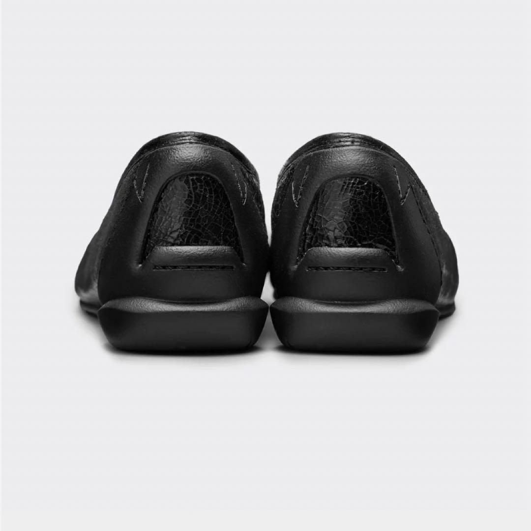 新品未使用タグ付き　SHISEI メタリックブラックバレエシューズ36