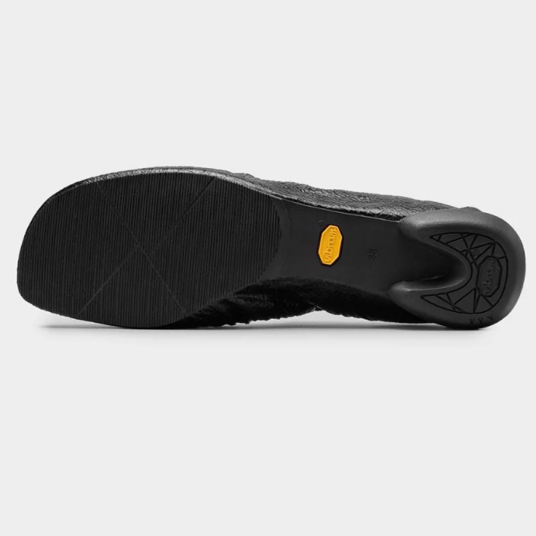 新品未使用タグ付き　SHISEI メタリックブラックバレエシューズ36