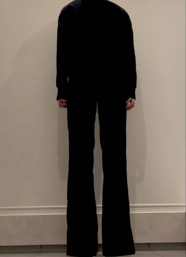 【Iライン】Needles フレア スラックス ブーツカット ブラック