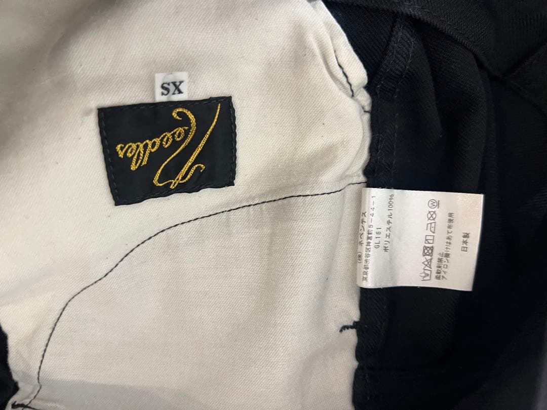 【Iライン】Needles フレア スラックス ブーツカット ブラック