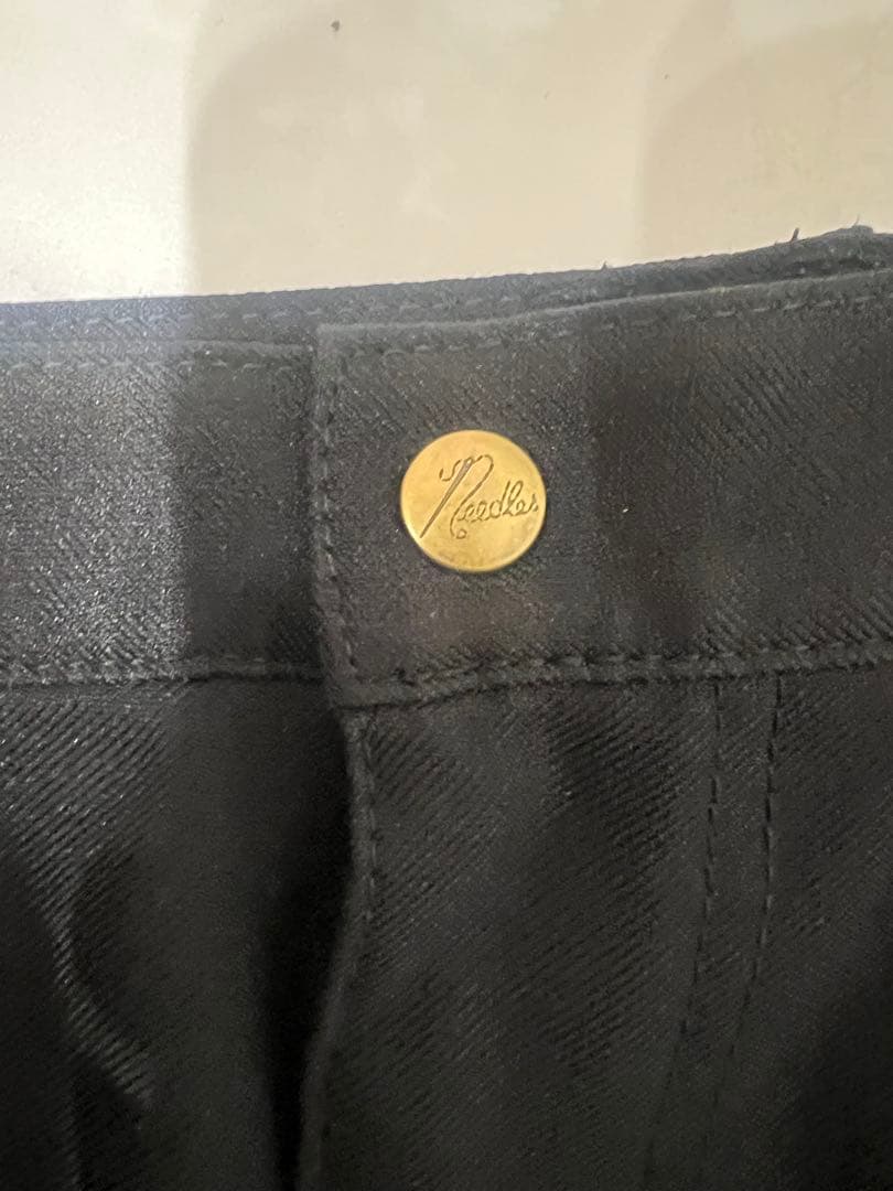 【Iライン】Needles フレア スラックス ブーツカット ブラック