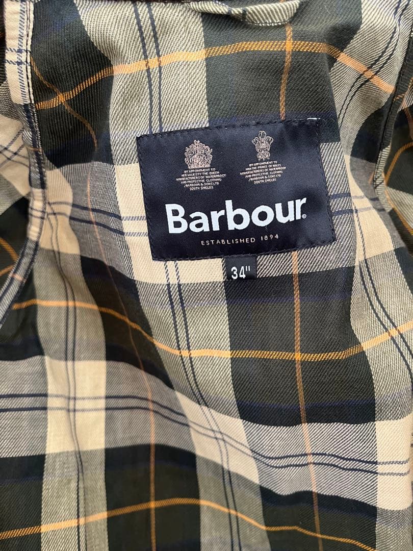 Barbourワックスコットンブルゾン olive 34