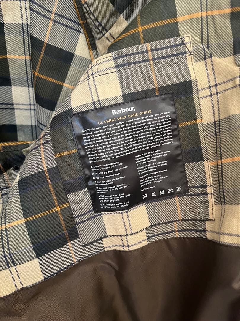 Barbourワックスコットンブルゾン olive 34