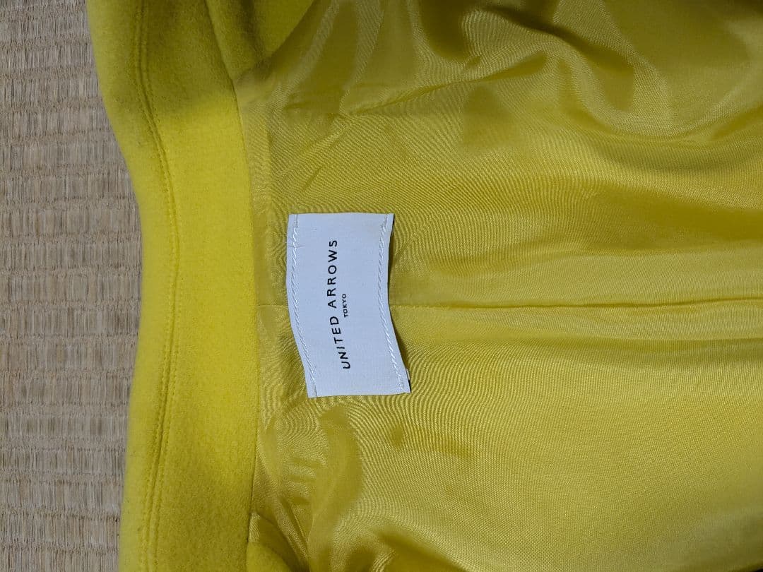 【美品】UNITED ARROWS イエロー ピーコート