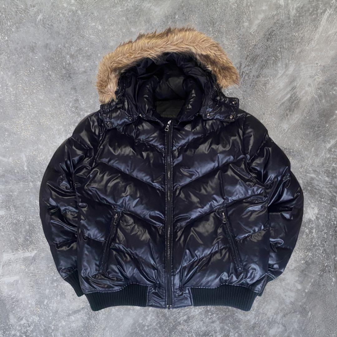 OLD UNIQLOプレミアムダウンジャケット 短丈 y2k お兄系 グランジ