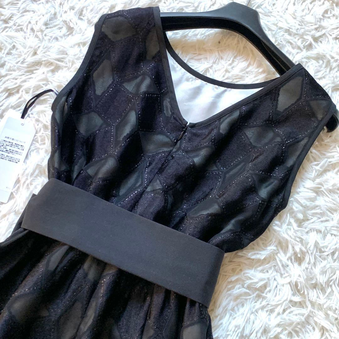 新品✨ 高級感 グレースクラス メタリックキカジャガードドレス ワンピース