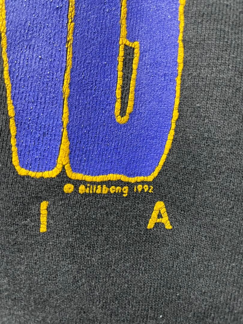 90s BILLABONG ビラボン　スウェット　バックプリント　黒　y2k