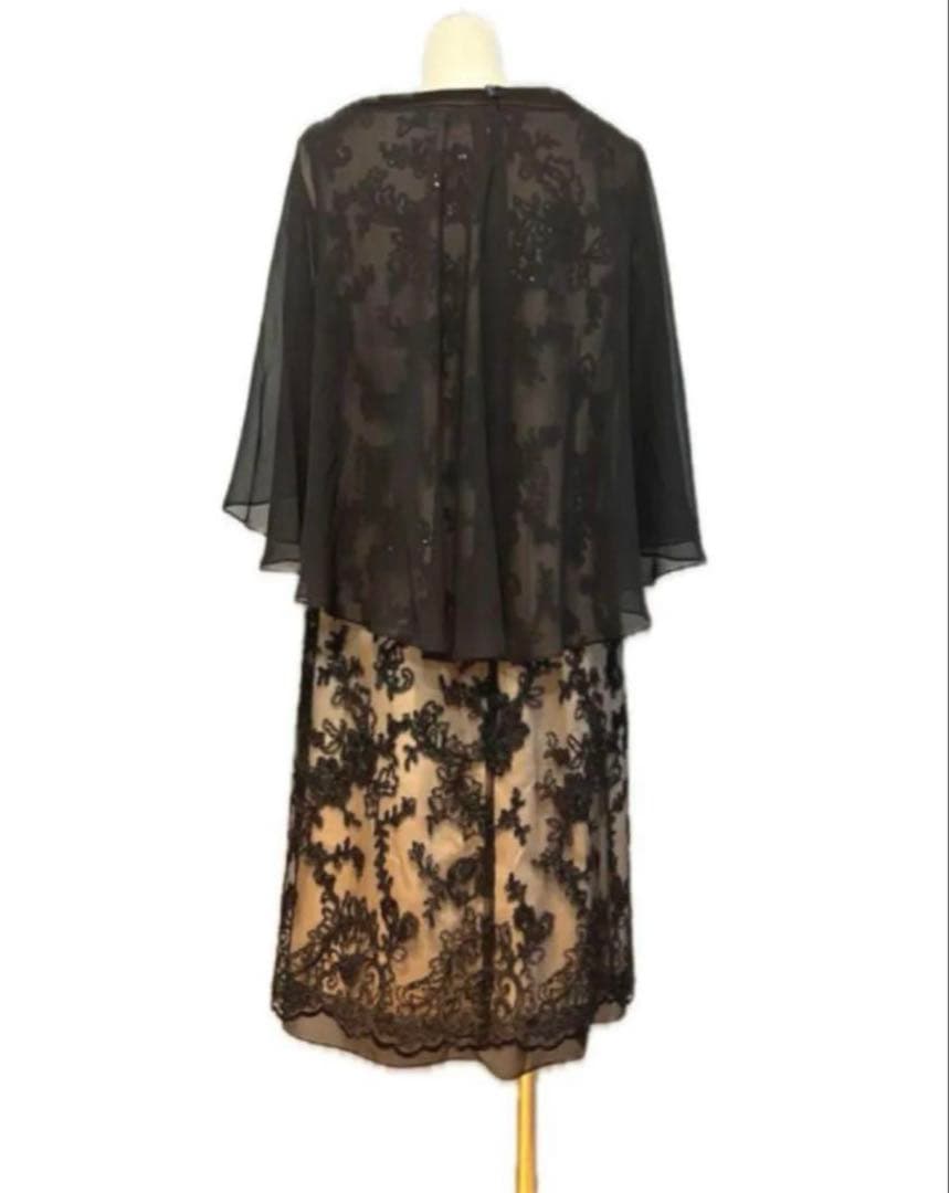 新品東京ソワールMARIKO KOHGAマリココウガケープ付きドレス