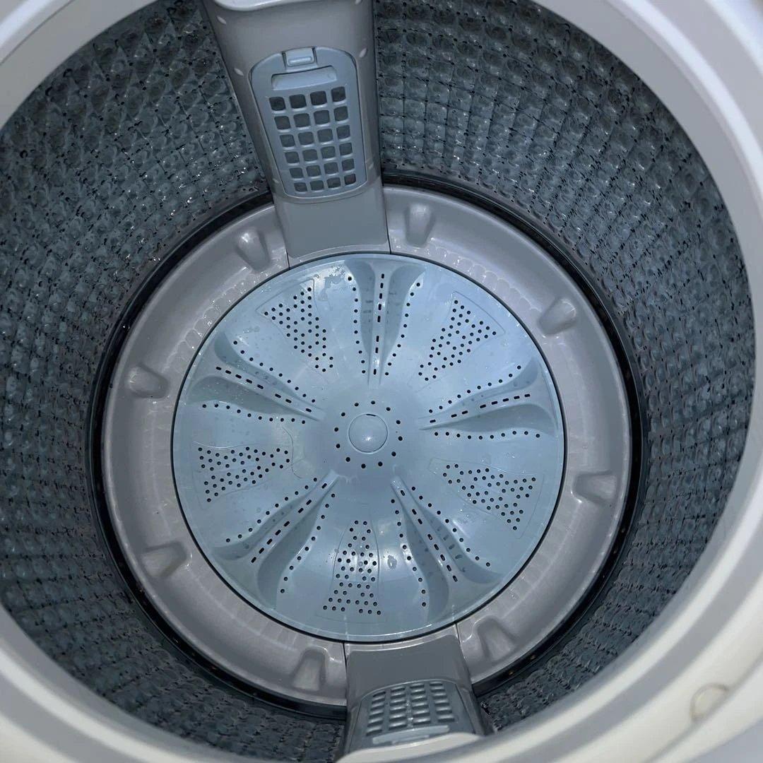 極美品AQUA/アクア/大型洗濯機/風乾燥付き/8㌔/絶好調/ガラス扉人気モデル