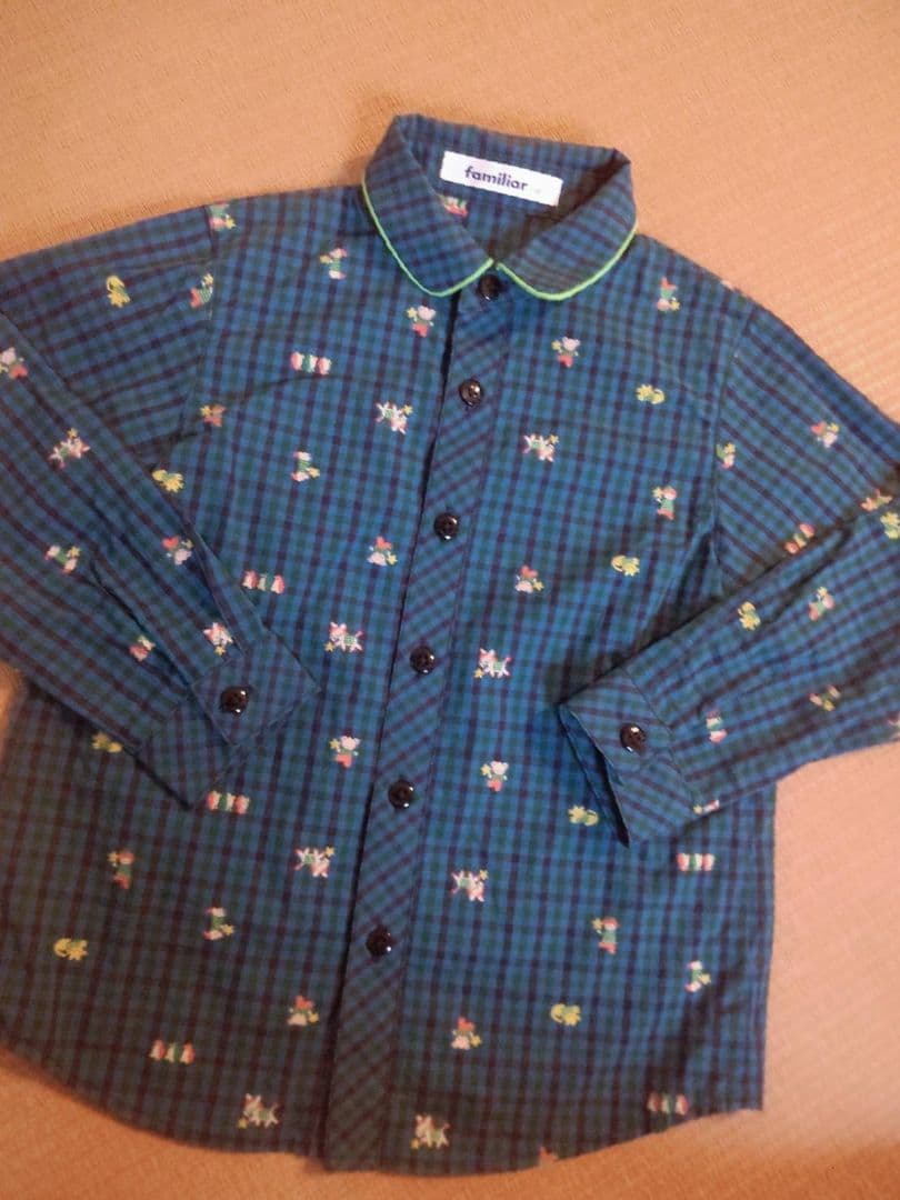 familiar(⁠*⁠•⁠ᴗ⁠•⁠*⁠)長袖シャツ110センチ1枚୧⁠⁠୨