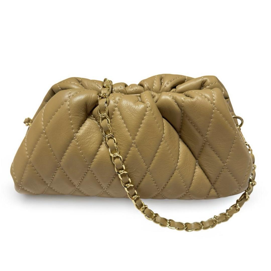 未使用✨ AULENTTI オウレンティ キルティングチェーンバッグ 2way