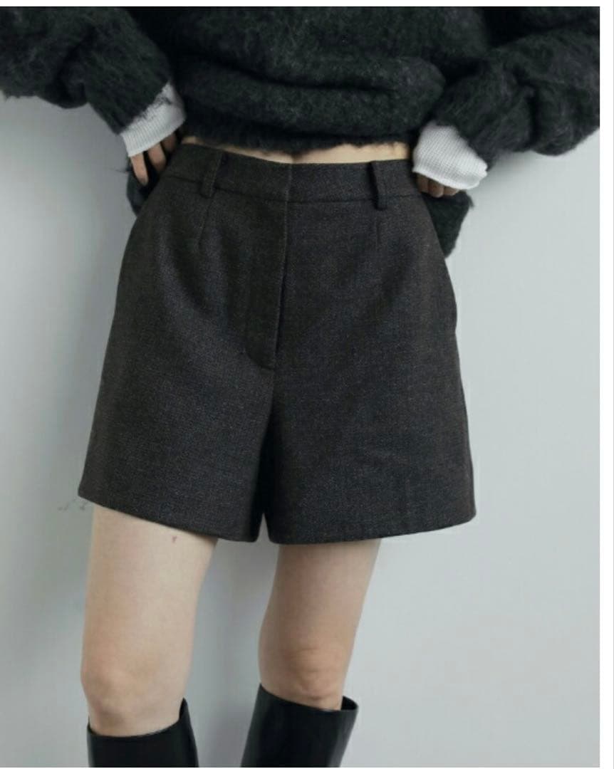 アンヌーク ヘリンボーンショートパンツ