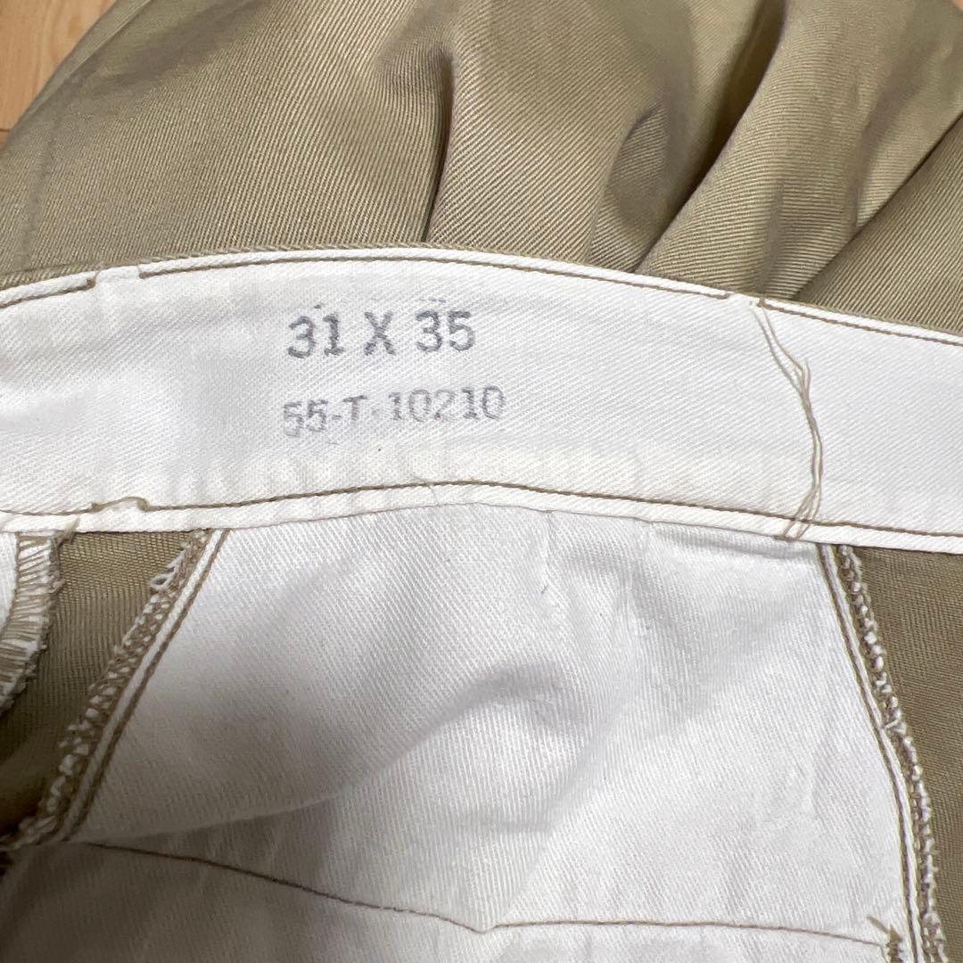 U.S.ARMY M-45 45カーキ　チノパンツ　50s 31×35