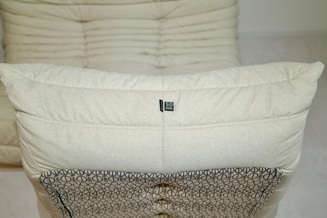 セット販売① 美品 ロゼトーゴ 2Pソファ パフ付 50周年限定 DENDEN