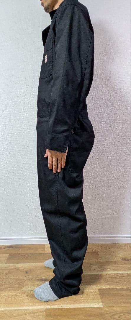 【美品】Schott ショット ワークジャンプスーツ つなぎ M 黒