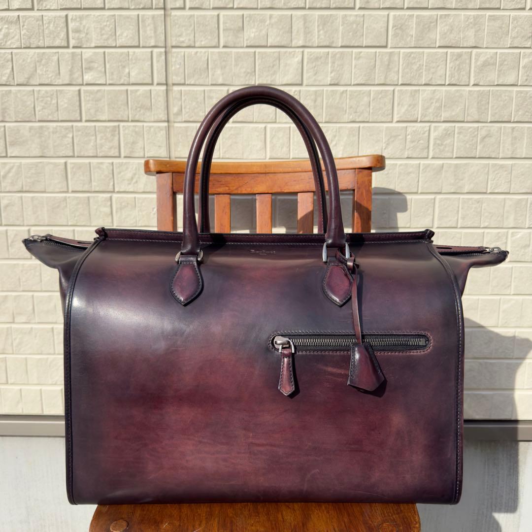 定価71.5万円 ベルルッティ パティーヌレザーボストンバッグ トラベルバッグ