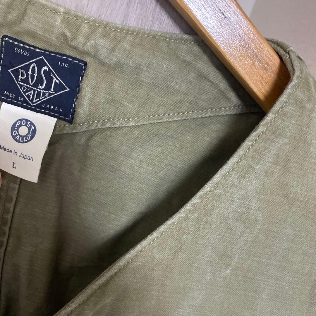 ポストオーバーオールズ ロイヤルトラベラーベスト　サイズl